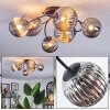 Chehalis Plafoniera, Lampada a sfera Grigio fumo, 6-Luci