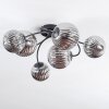 Chehalis Plafoniera, Lampada a sfera Grigio fumo, 6-Luci