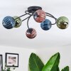 Chehalis Plafoniera, Lampada a sfera 56 cm Blu, Verde, Ramato, 6-Luci