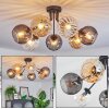 Koyoto Plafoniera, Lampada a sfera Ambrato, Chiaro, Grigio fumo, 7-Luci