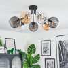 Koyoto Plafoniera, Lampada a sfera Ambrato, Chiaro, Grigio fumo, 7-Luci