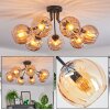 Koyoto Plafoniera, Lampada a sfera Ambrato, 7-Luci