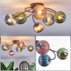 Chehalis Plafoniera, Lampada a sfera Blu, Verde, Ramato, 6-Luci