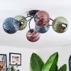 Chehalis Plafoniera, Lampada a sfera 56 cm Blu, Verde, Ramato, 6-Luci