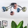 Chehalis Plafoniera, Lampada a sfera 56 cm Blu, Verde, Chiaro, Ramato, 6-Luci
