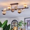 Chehalis Plafoniera, Lampada a sfera Ambrato, Chiaro, Grigio fumo, 8-Luci