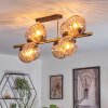 Koyoto Plafoniera, Lampada a sfera Oro, Nero, 8-Luci