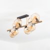 Koyoto Plafoniera, Lampada a sfera Oro, Nero, 8-Luci