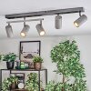 Javel Plafoniera, Faretto da soffitto Cromo, Grigio, Nero, 5-Luci