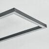 Hyacinthe Plafoniera, Lampada con ventilatore LED Cromo, Nero, 1-Luce, Telecomando