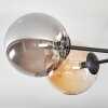 Chehalis Plafoniera, Lampada a sfera 62 cm Ambrato, Grigio fumo, 6-Luci