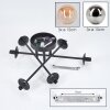 Chehalis Plafoniera, Lampada a sfera 62 cm Ambrato, Grigio fumo, 6-Luci