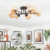 Chehalis Plafoniera, Lampada a sfera 20 cm Ambrato, 6-Luci