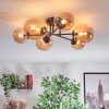 Chehalis Plafoniera, Lampada a sfera 20 cm Ambrato, 6-Luci