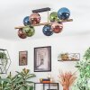 Gastor Plafoniera, Lampada a sfera Oro, Nero, 8-Luci
