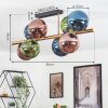 Gastor Plafoniera, Lampada a sfera Oro, Nero, 8-Luci