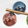 Gastor Plafoniera, Lampada a sfera Oro, Nero, 8-Luci