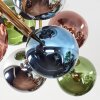 Gastor Plafoniera, Lampada a sfera Oro, Nero, 8-Luci