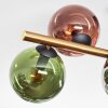 Gastor Plafoniera, Lampada a sfera Oro, Nero, 8-Luci