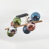 Gastor Plafoniera, Lampada a sfera Oro, Nero, 8-Luci