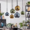 Koyoto Lampadario a sospensione, Lampada a sfera, Lampada a sospensione Blu, Oro, Verde, 6-Luci Koyoto Lampadario a sospensione, Lampada a sfera, Lampada a sospensione Blu, Oro, Verde, 6-Luci