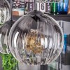 Koyoto Lampadario a sospensione, Lampada a sfera, Lampada a sospensione Chiaro, Grigio fumo, 6-Luci