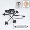 Chehalis Plafoniera, Lampada a sfera 55 cm Ambrato, Grigio fumo, 6-Luci