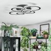 Ronak Plafoniera LED Nero, 1-Luce, Telecomando