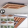 Meron Plafoniera LED Aspetto del legno, Nero, 1-Luce