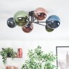Chehalis Plafoniera, Lampada a sfera Blu, Verde, Ramato, 6-Luci