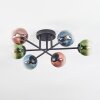 Chehalis Plafoniera, Lampada a sfera Blu, Verde, Chiaro, Ramato, 6-Luci