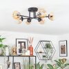 Chehalis Plafoniera, Lampada a sfera 55 cm Ambrato, Chiaro, 6-Luci