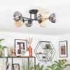 Chehalis Plafoniera, Lampada a sfera 60 cm Ambrato, Chiaro, Grigio fumo, 6-Luci