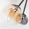 Chehalis Plafoniera, Lampada a sfera 60 cm Ambrato, Chiaro, Grigio fumo, 6-Luci