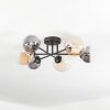Chehalis Plafoniera, Lampada a sfera 60 cm Ambrato, Chiaro, Grigio fumo, 6-Luci