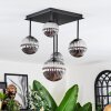 Chehalis Plafoniera, Lampada a sfera Grigio fumo, 5-Luci