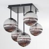Chehalis Plafoniera, Lampada a sfera Grigio fumo, 5-Luci