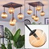 Chehalis Plafoniera, Lampada a sfera Ambrato, 5-Luci