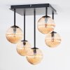 Chehalis Plafoniera, Lampada a sfera Ambrato, 5-Luci