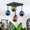 Chehalis Plafoniera, Lampada a sfera Blu, Verde, Ramato, 5-Luci