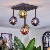 Chehalis Plafoniera, Lampada a sfera Blu, Verde, Ramato, 5-Luci