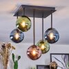 Chehalis Plafoniera, Lampada a sfera Blu, Verde, Ramato, 5-Luci