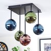 Chehalis Plafoniera, Lampada a sfera Blu, Verde, Ramato, 5-Luci