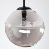 Chehalis Plafoniera, Lampada a sfera 34 cm Grigio fumo, 3-Luci