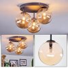 Chehalis Plafoniera, Lampada a sfera 34 cm Ambrato, 3-Luci
