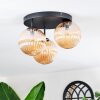 Chehalis Plafoniera, Lampada a sfera 34 cm Ambrato, 3-Luci