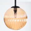 Chehalis Plafoniera, Lampada a sfera 34 cm Ambrato, 3-Luci