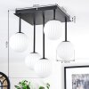 Chehalis Plafoniera, Lampada a sfera Bianco, 5-Luci