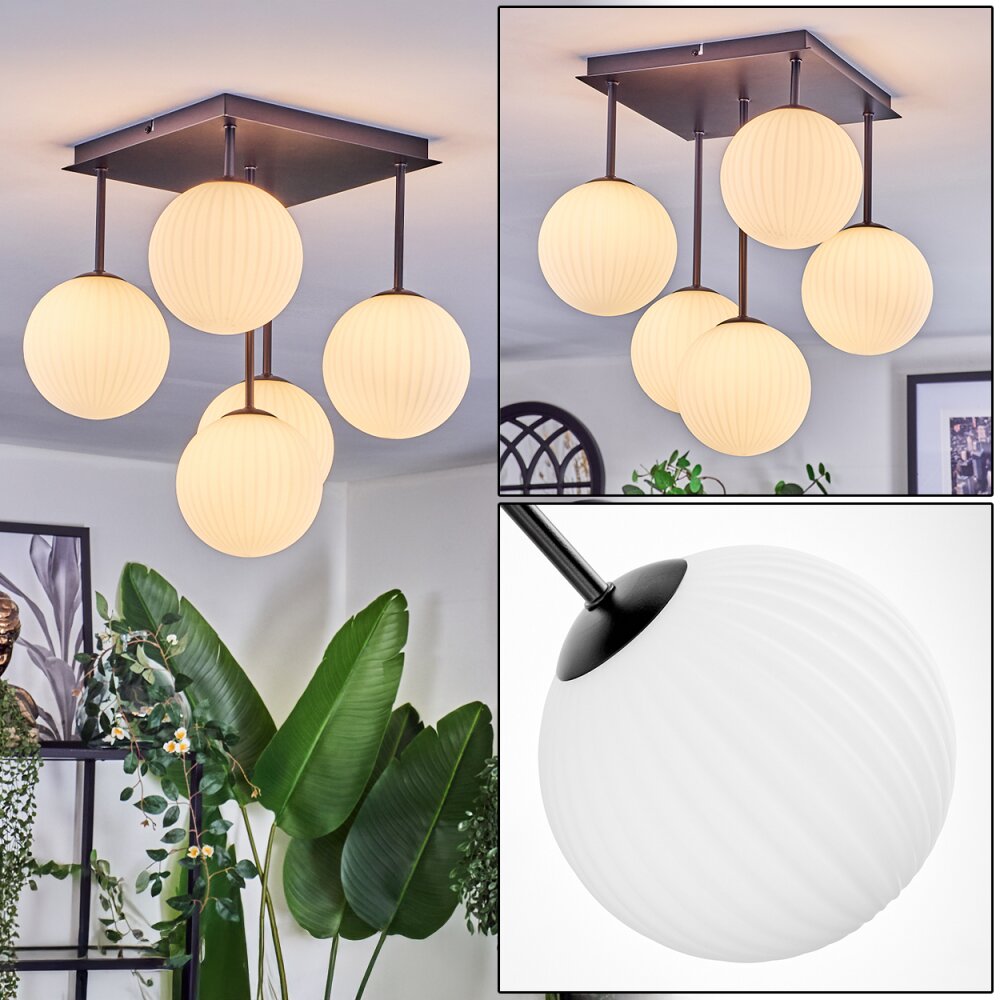 Chehalis Plafoniera, Lampada a sfera Bianco, 5-Luci main product photo