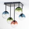 Chehalis Plafoniera, Lampada a sfera Blu, Verde, Chiaro, Ramato, 5-Luci